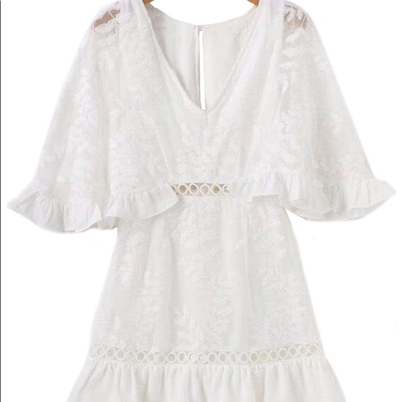 Zara Dresses & Skirts - NWT FLORA LACE DRESS, SIZE SMALL, WHITE